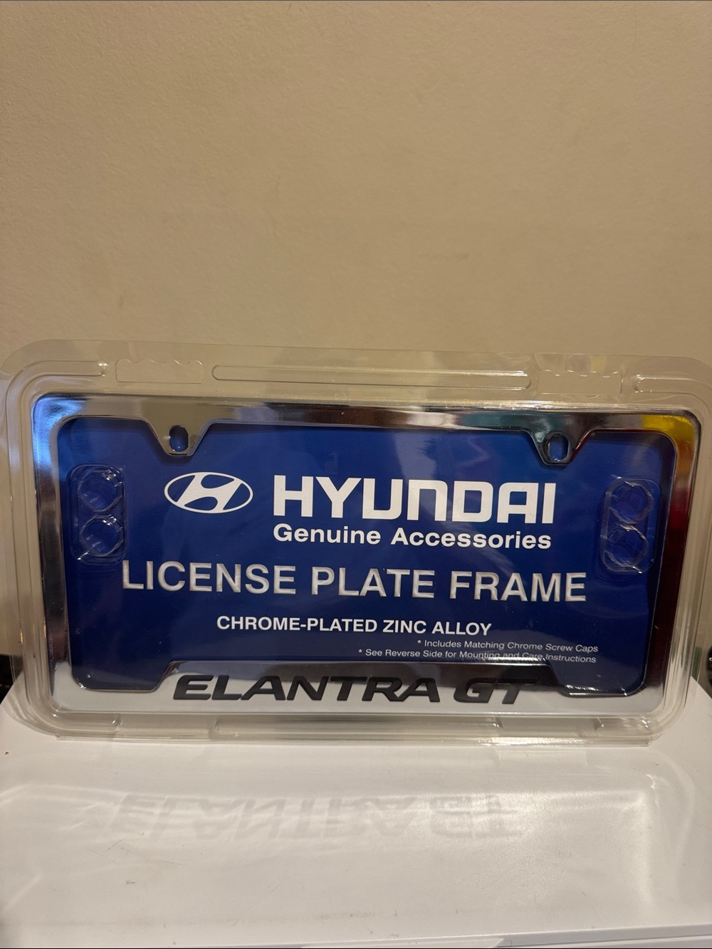 Hyundai Elantra GT License Plate Frame New in Package Genuine Accessories OEM